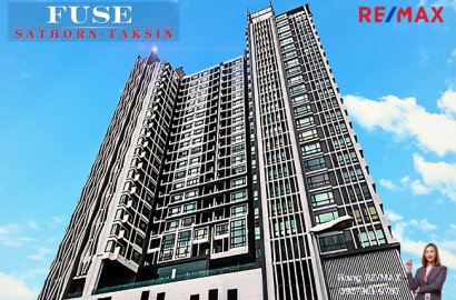 New! 2024 คอนโด ฟิวส์ สาทร ตากสิน (Condo FUSE Sathorn-Taksin) 35 Sq.m. 1 Bed 24Fl. BTS Wongwian Yai ถนนกรุงธนบุรี เดินทางเข้าเมืองง่าย 10นาที Price 3.4 MB.